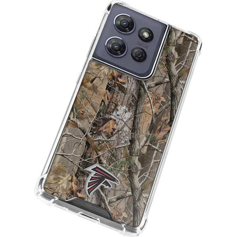 NFL Atlanta Falcons Realtree AP Camo Moto G Play 5G (2025) Clear Case